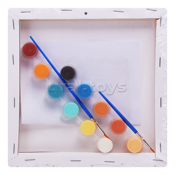 Картина по номерам "Капибара у костра" 20х20см