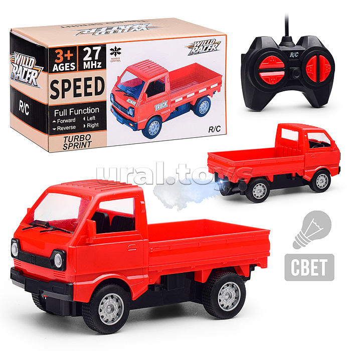 Машина "Погрузчик" р/у, дым 27 MGz, в коробке