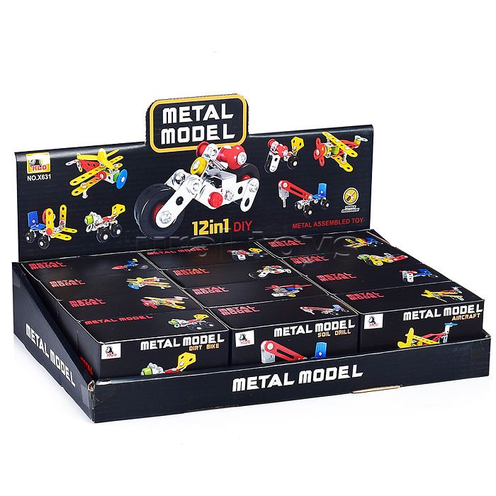 Конструктор "Модель транспорта-2" (12в1) в коробке