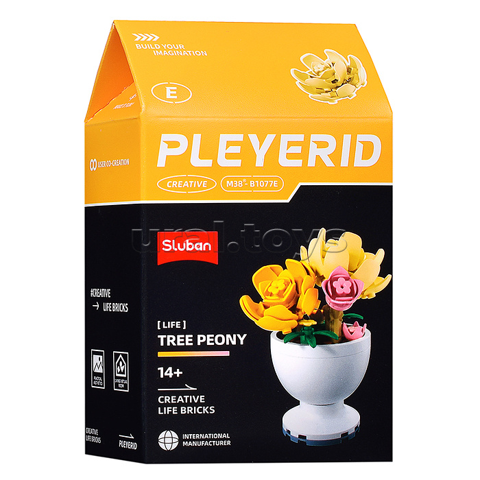 Конструктор "Цветы в горшке" в ассортименте, (упак. 6шт.) в коробке