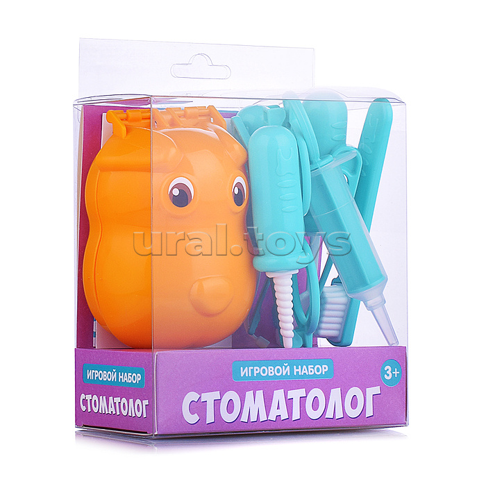 Игровой набор "Стоматолог" Собачка, 8 предметов, блистер