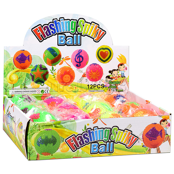 Игрушка-пищалка "Колючий клеверок" (7,5 см)  в коробке