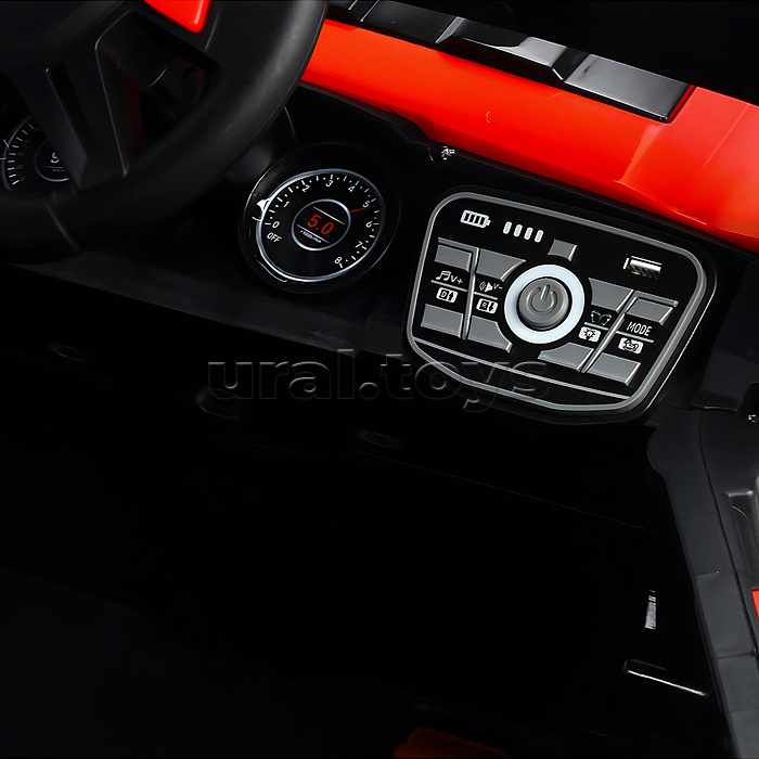 Электромобиль детский "Покоритель гор" (цвет красный)