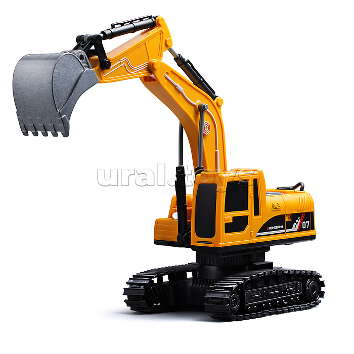 Экскаватор "Силач" с прицепом, р/у, 27 MHz, в коробке