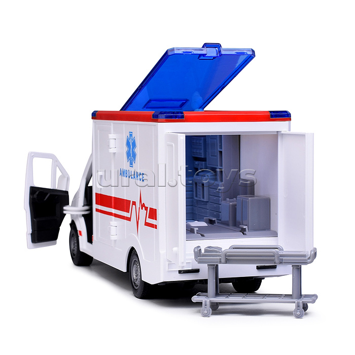 Машина "Rescue service" (свет, звук) цвет белый, в коробке