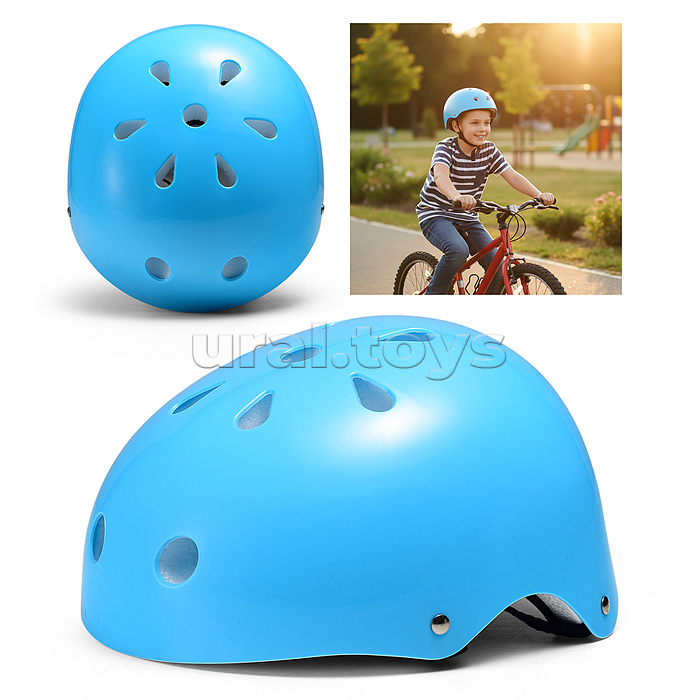 Защитный шлем "Цветок" (цвет бирюзовый)