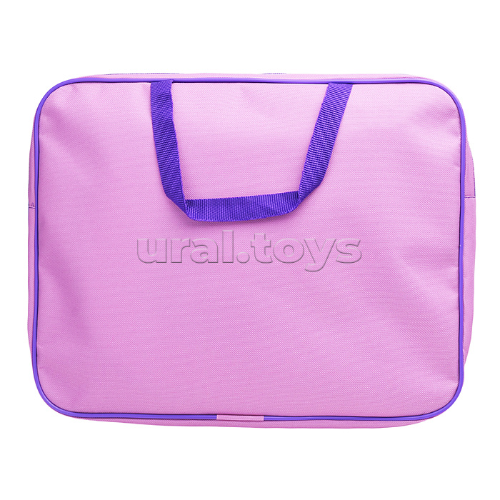 Папка школьника А4 с ручками + твердое дно, широкая, ткань, дизайн 335/260/60 "Дракон"