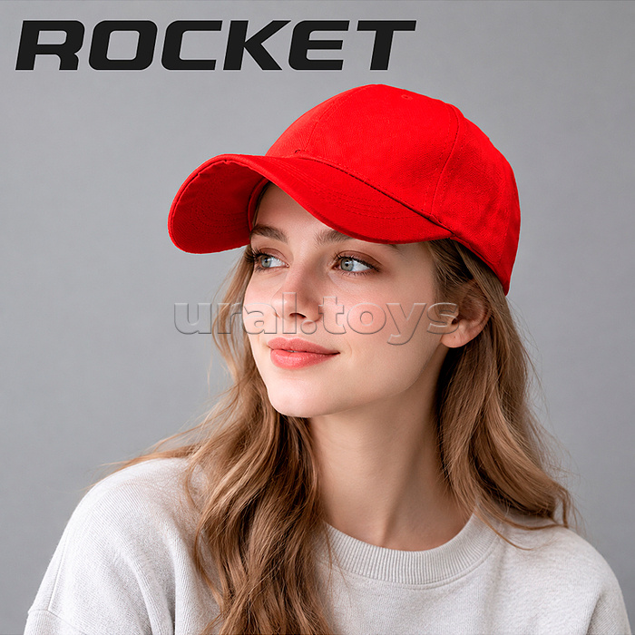 Кепка R0338, цвет красный, размер 56-58, в индивидуальном пакете