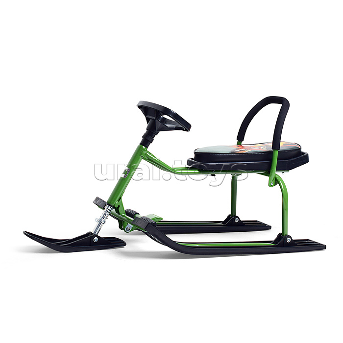 Игрушка Снегокат детский 212 "Play" разборный с высокой рамой и со спинкой (Хитрый лис)