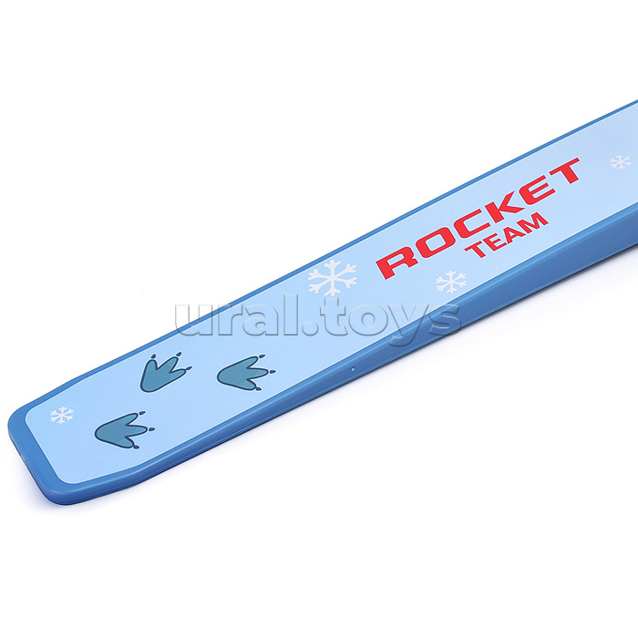 Лыжи детские "Пингвин на лыжах" ROCKET SKI KIDS 75/75 см, универсальное крепление, с палками