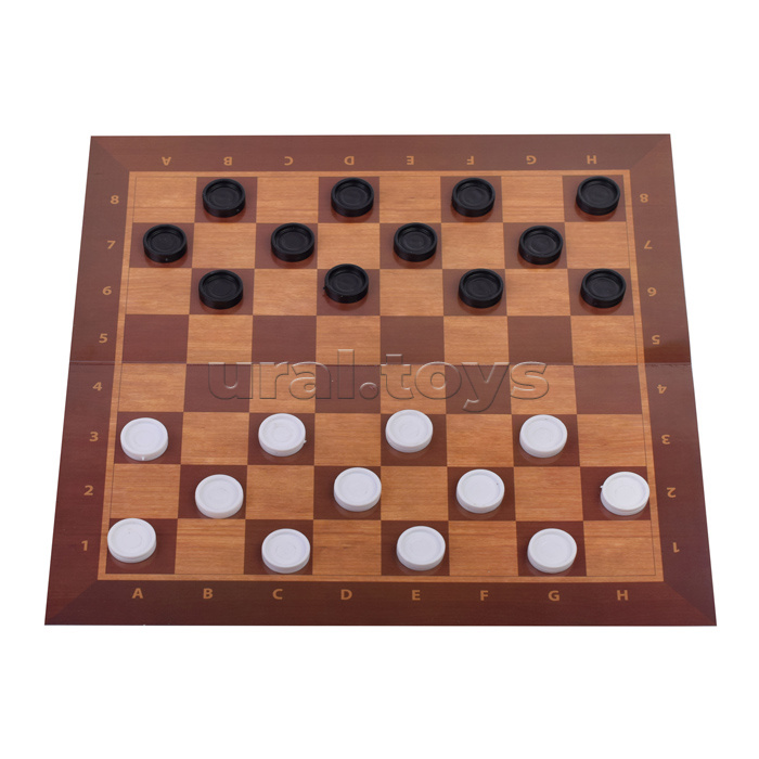 Игра настольная 3 в 1: шашки, шахматы, нарды