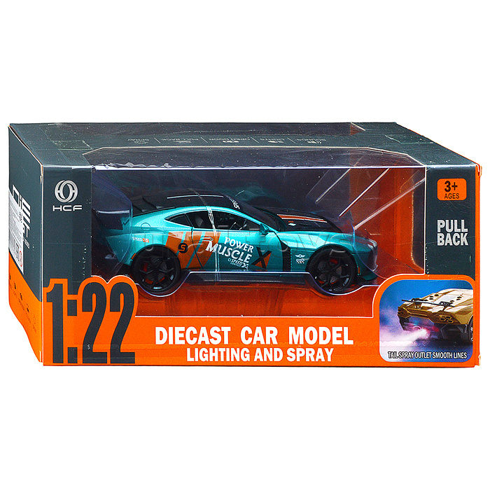 Машина "Жажда скорости" (свет, звук, дым) в коробке