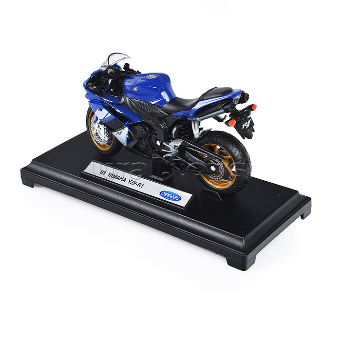 Мотоцикл 1:18 YAMAHA YZF-R1 2008, синий