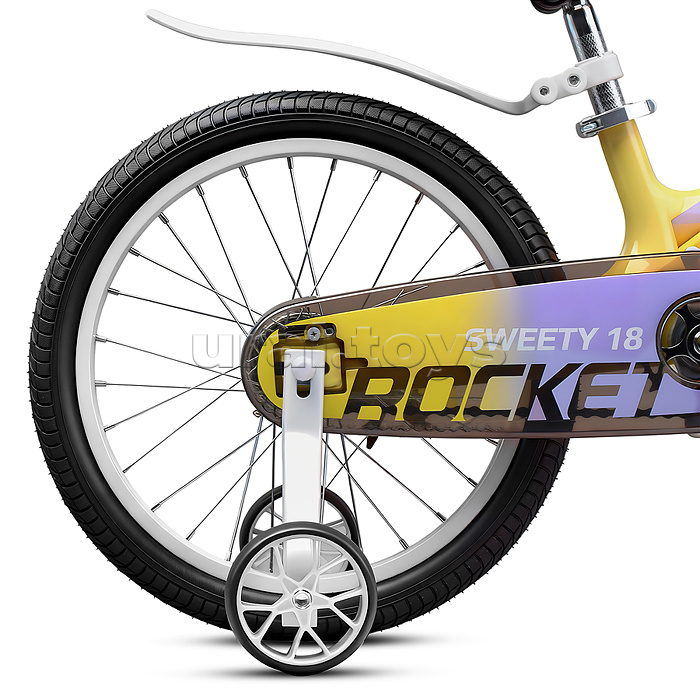 Велосипед 18" Rocket Sweety, цвет желто-фиолетовый