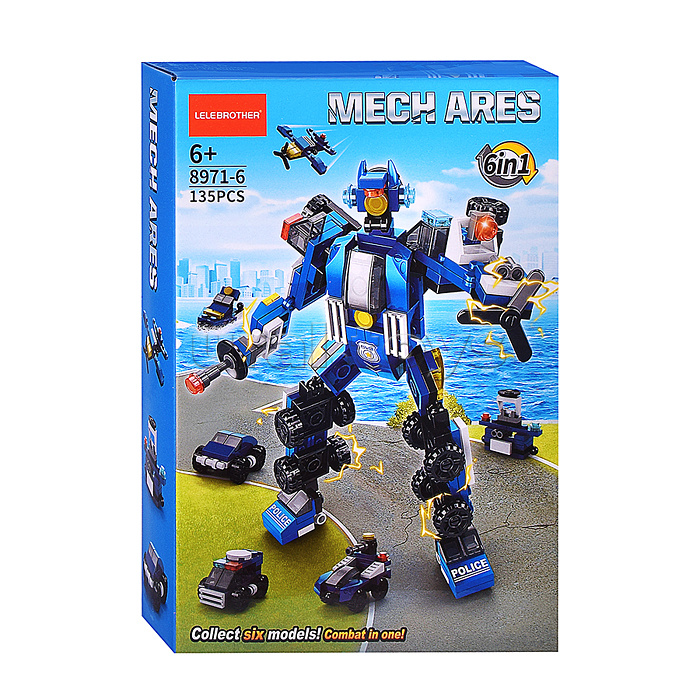 Конструктор "Робот" (135 дет.) в коробке