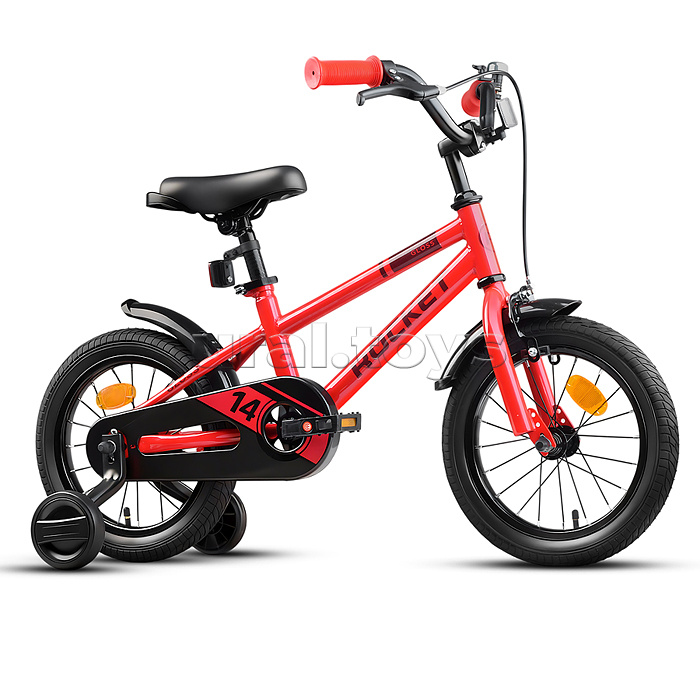 Велосипед 14" Rocket Gloss, цвет красный