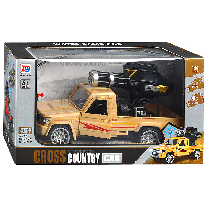 Машина "Пикап" с водной пушкой, р/у, 27 MGz, в коробке