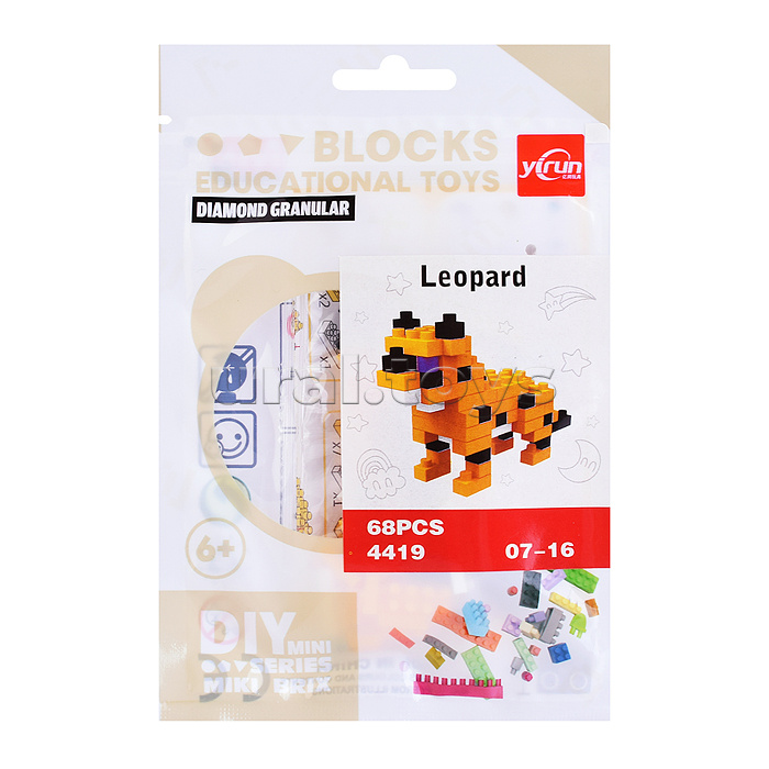 Конструктор "Животные" в ассортименте, в пакете