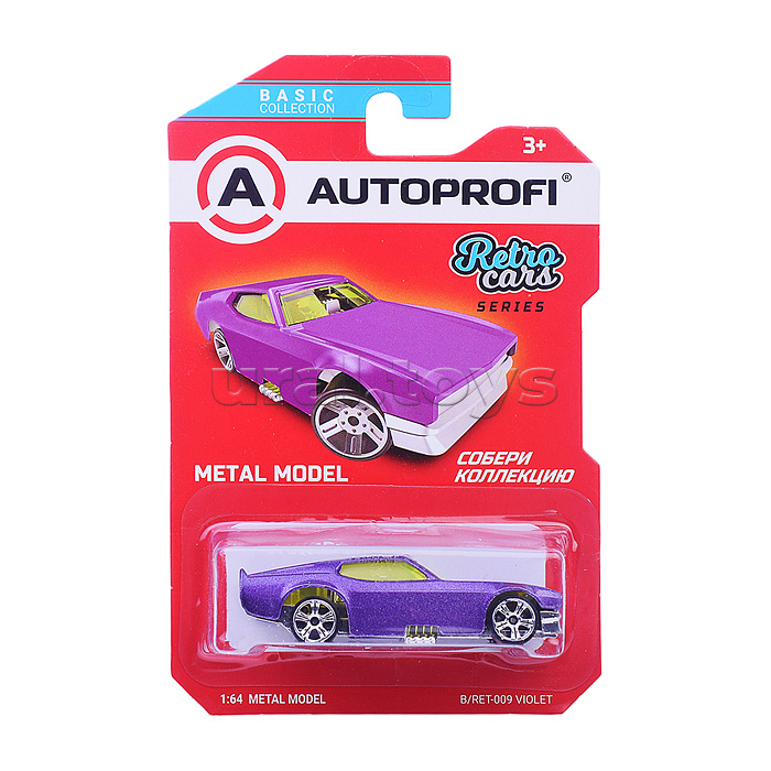 Машинка коллекционная 1:64, Серия Retro Cars, фиолетовый