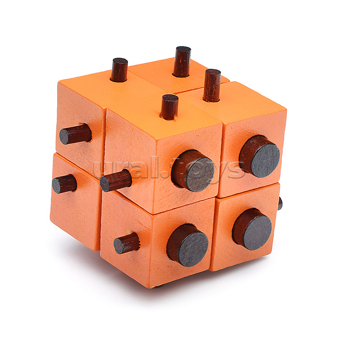 Головоломка деревянная "Восьмиуголый блок" 16 элемент.