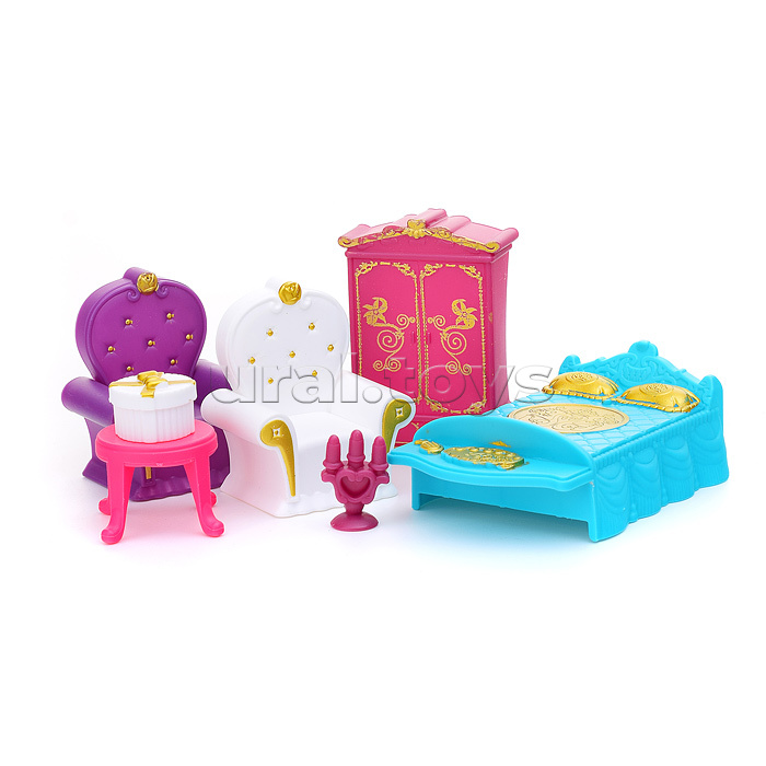 Набор "Замок" с мебелью и королевской каретой, в коробке