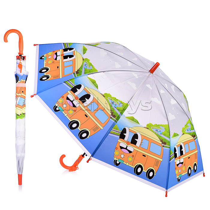 Зонт детский "Транспорт" 50 см