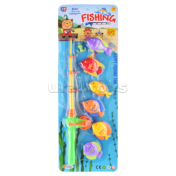 Набор рыбалка "Рыбки" на листе