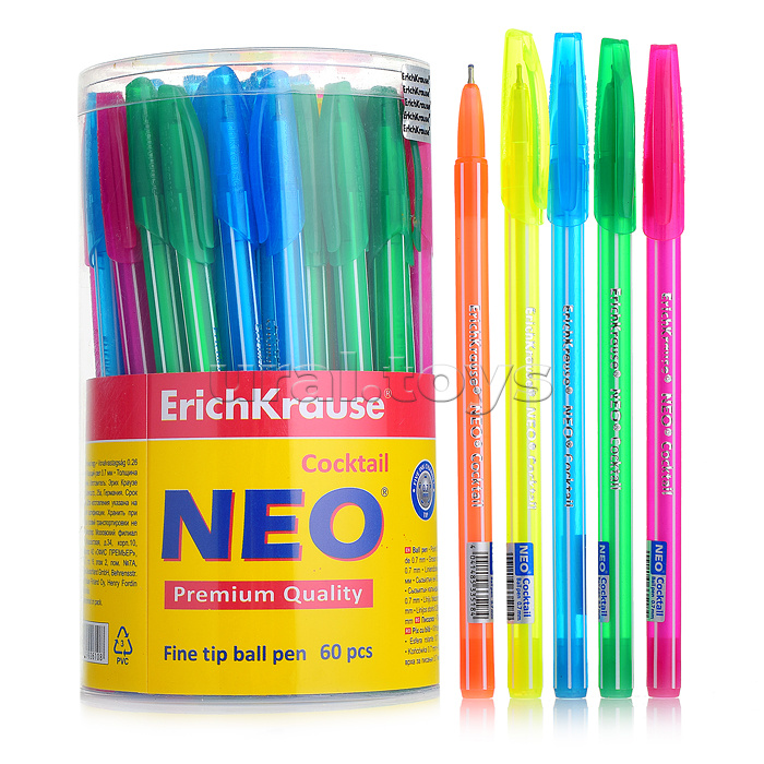 Ручка шариковая Neo Cocktail, цвет чернил синий