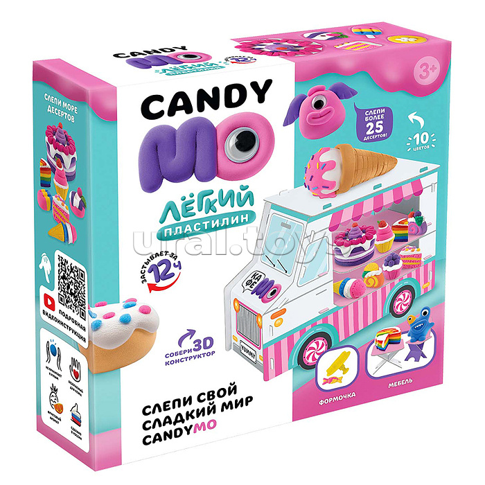 Игрушка для детей старше 3х лет: легкий пластилин, набор "CandyМО"