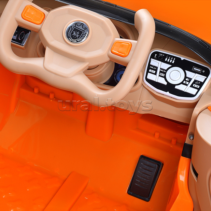 Электромобиль "Ночное рандеву" 12V4.5 двухприводный (оранжевый)