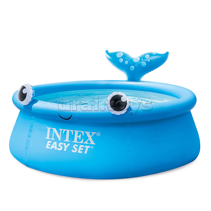 Бассейн детский надувной Маленький кит (183х51 см, синий) 26102NP, INTEX