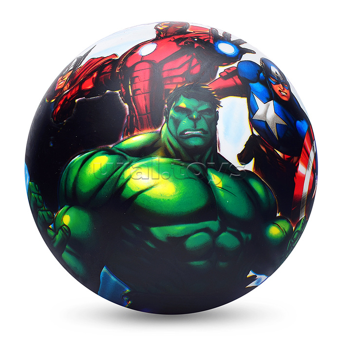 Мяч пвх 23 см "Супергерои" полноцвет, в сетке