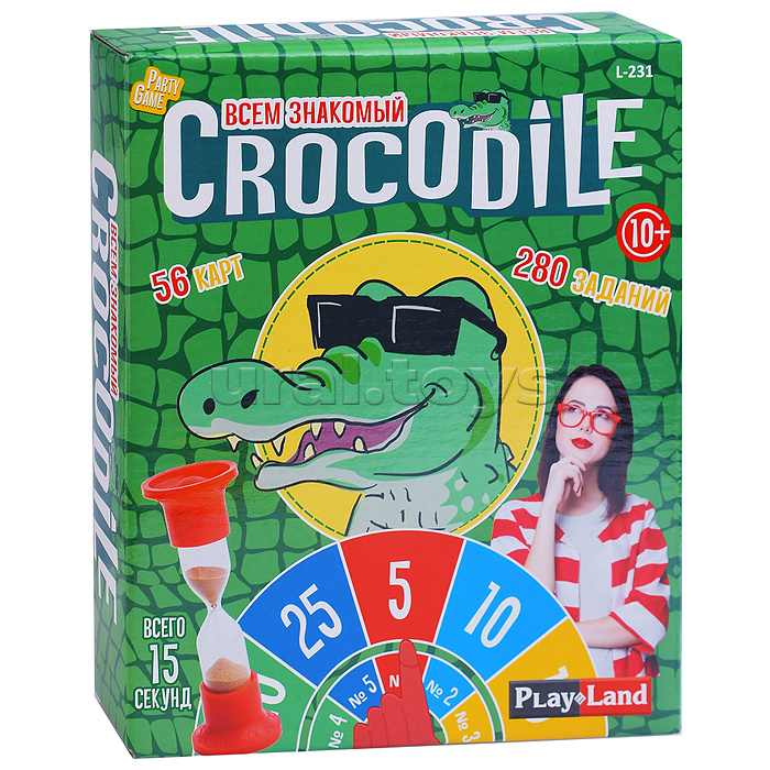 Настольная игра серии Парти-гейм. Всем знакомый Crocodile