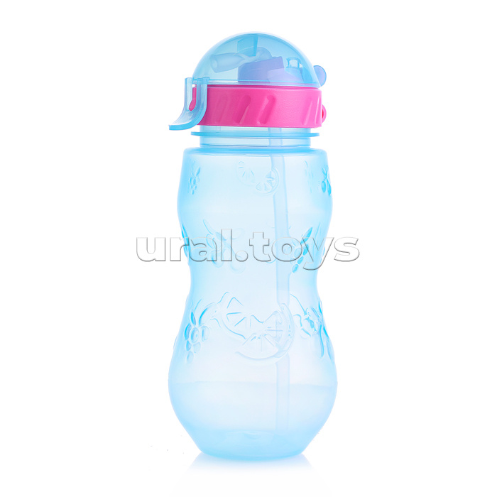 Бутылочка для воды и др напитков "Сочные фрукты" 400 мл, в ассорти.