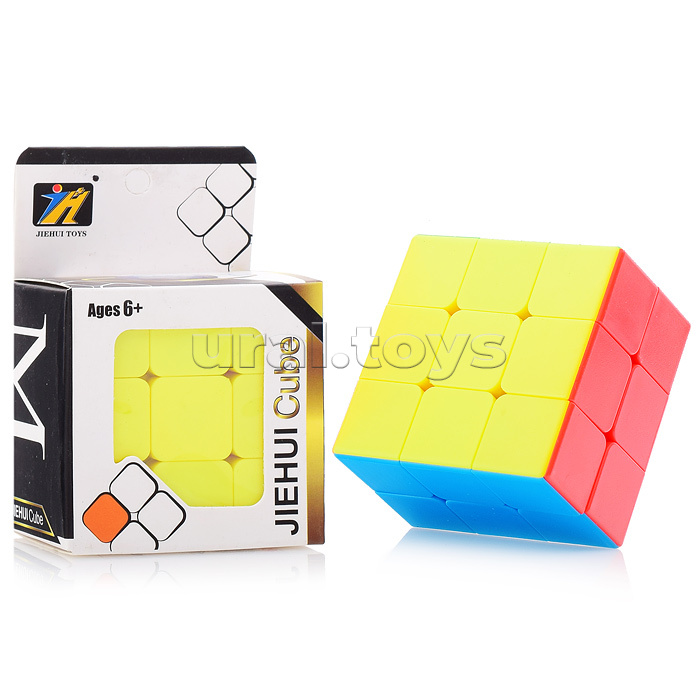 Головоломка "Куб прямоугольный, цветной" в коробке