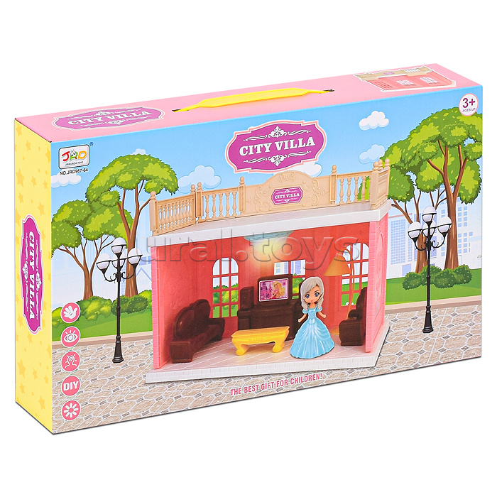 Дом для кукол "Летний домик" в коробке