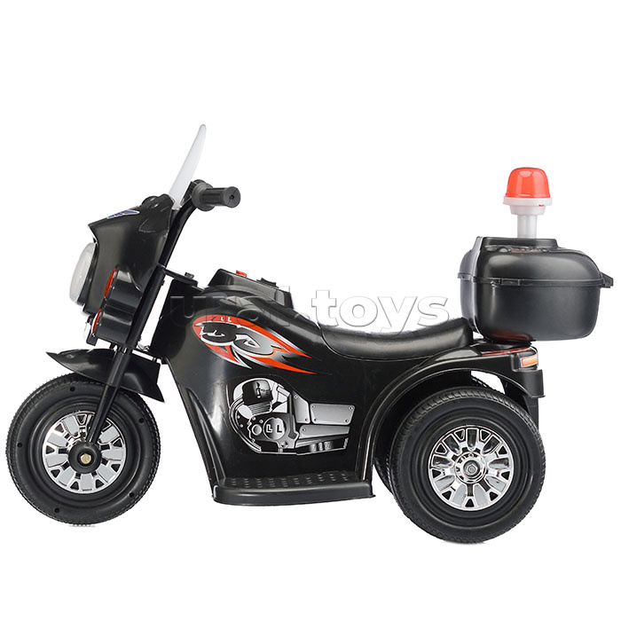 Детский электромотоцикл ROCKET«Мотоцикл шерифа» ,1 мотор 20 ВТ, черный