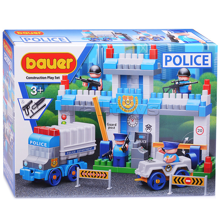 Конструктор 631  "Полиция" набор Полицейский участок
