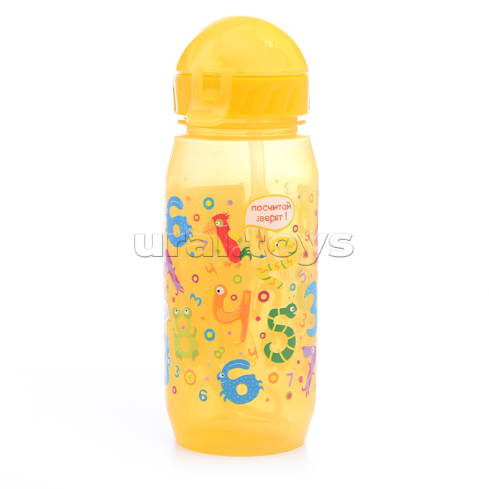 Бутылочка для воды и других напитков "Цифры", 400 ml., в ассортименте