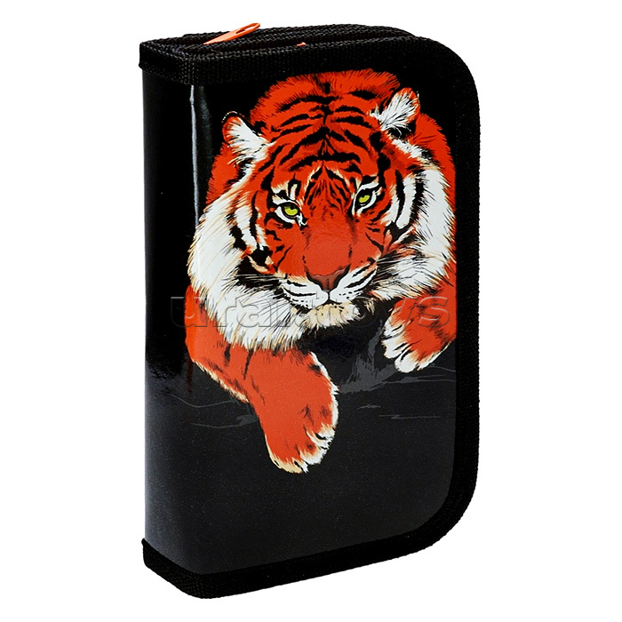 Пенал 2-секц, большой "Тигр на охоте" (190х105) ламинированный картон