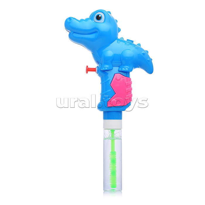 Мыльные пузыри "Крокодил" стреляет водой, 23 см.